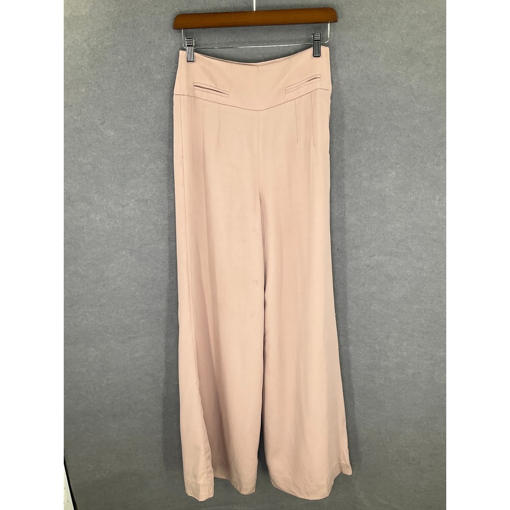 J. Crew 365 Women's Size 2 Wide Leg High Waisted Pockets‎ Peach Pants Business